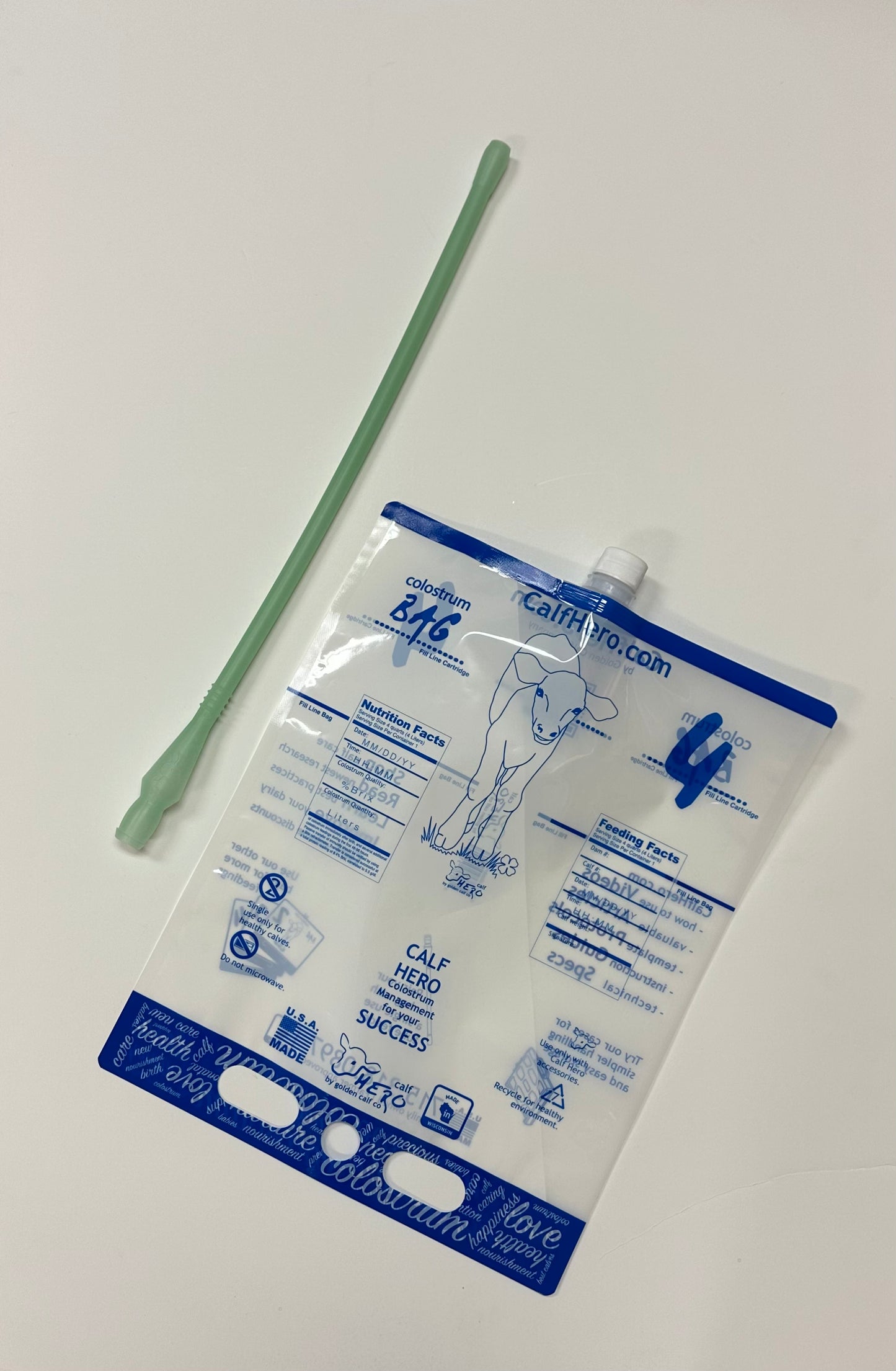 Buy colostrum bag get a snap-in oral feeder
