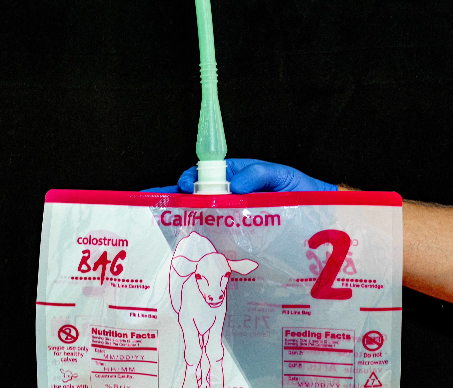 Calf Hero™ Colostrum Bag Oral Feeder Sample