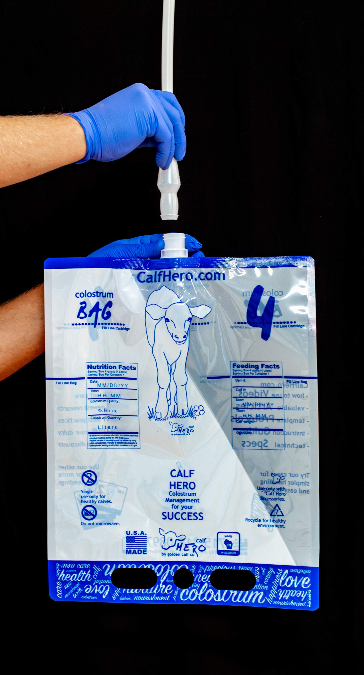 Calf Hero™ Colostrum Bag Oral Feeder Sample