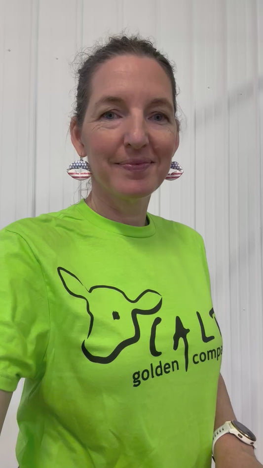 Funny Dairy Farm Graphic T-shirt  - CALF STAFF